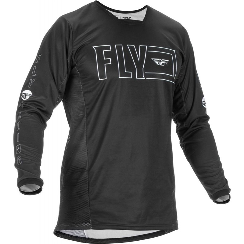 MAILLOT FLY KINETIC FUEL NOIR/BLANC M