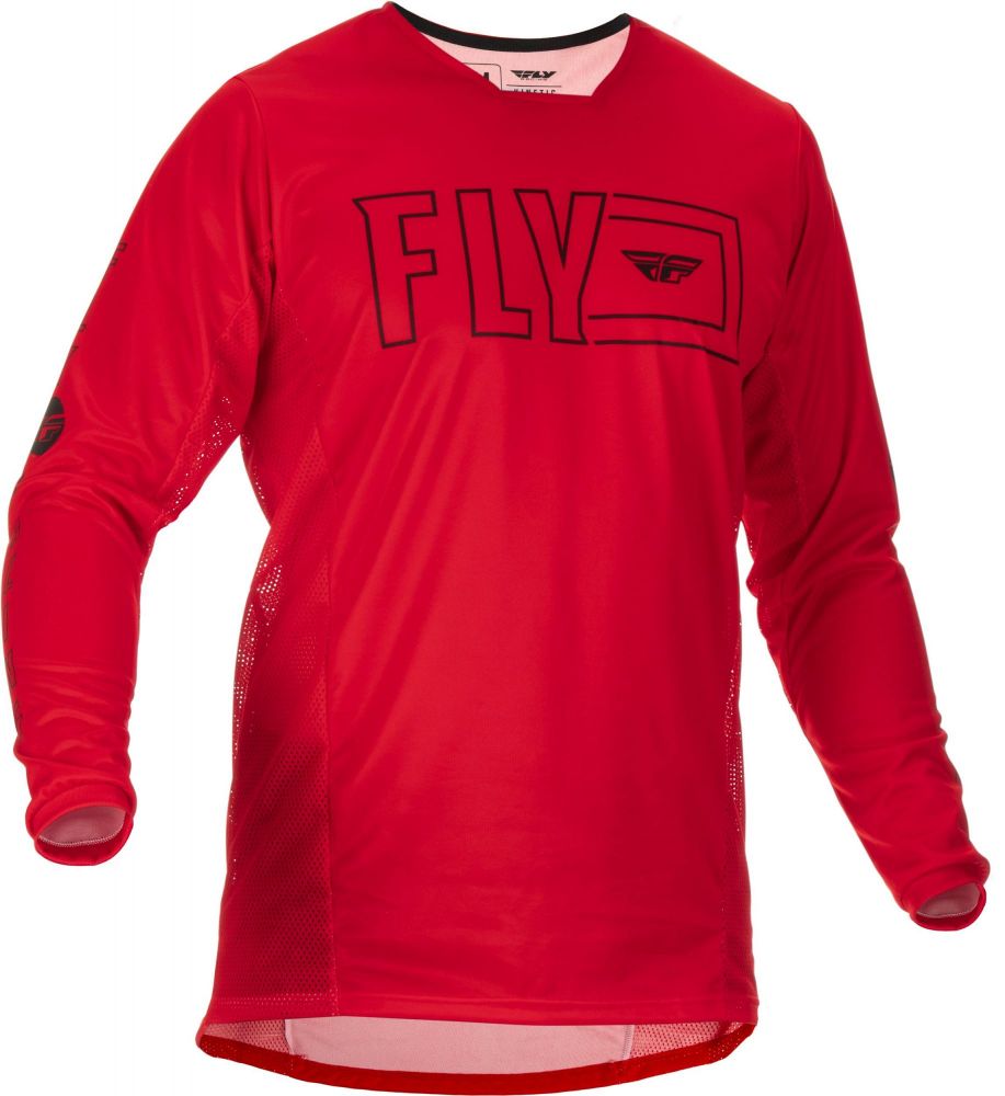 MAILLOT FLY KINETIC FUEL ROUGE/NOIR S