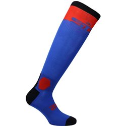 CHAUSSETTES SIXS LONG RACING, TURQUOISE/RED, I 36-39