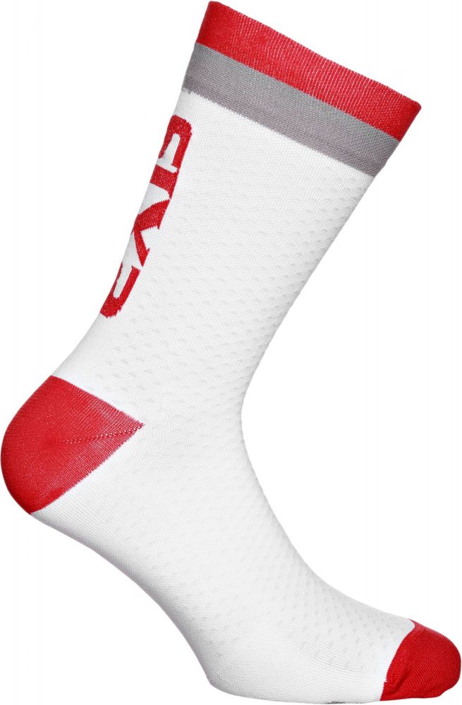 CHAUSSETTES SIXS LUXURY 200, GREY/RED, 35-38 - HP