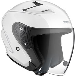 *Casque OUTSTAR Taille XL Bluetooth Blanc Brillant open face