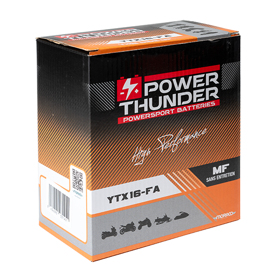 BATTERIE POWER-THUNDER YTX16-FA (FA)