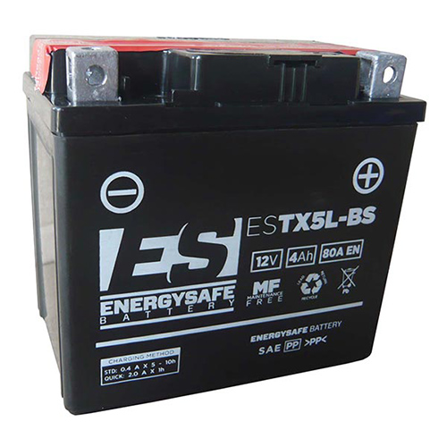 BATTERIE ENERGY SAFE ESTX5L-BS 12V/4AH 