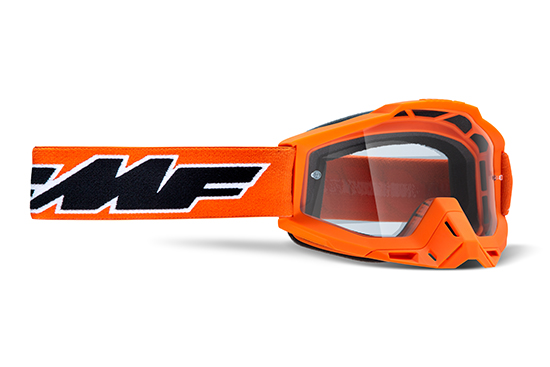 FMF POWERBOMB Masque Rocket Orange - écran tranparent 