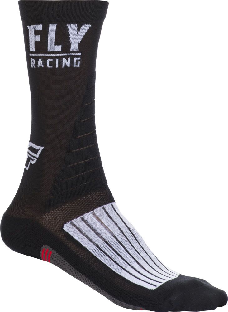 CHAUSSETTES FLY FACTORY RIDER NOIR/BLANC/ROUGE S/M