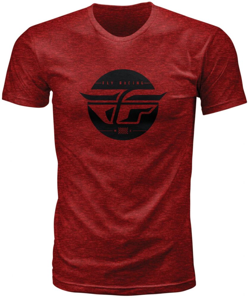 T-SHIRT FLY INVERSION BLAZE RED HEATHER S