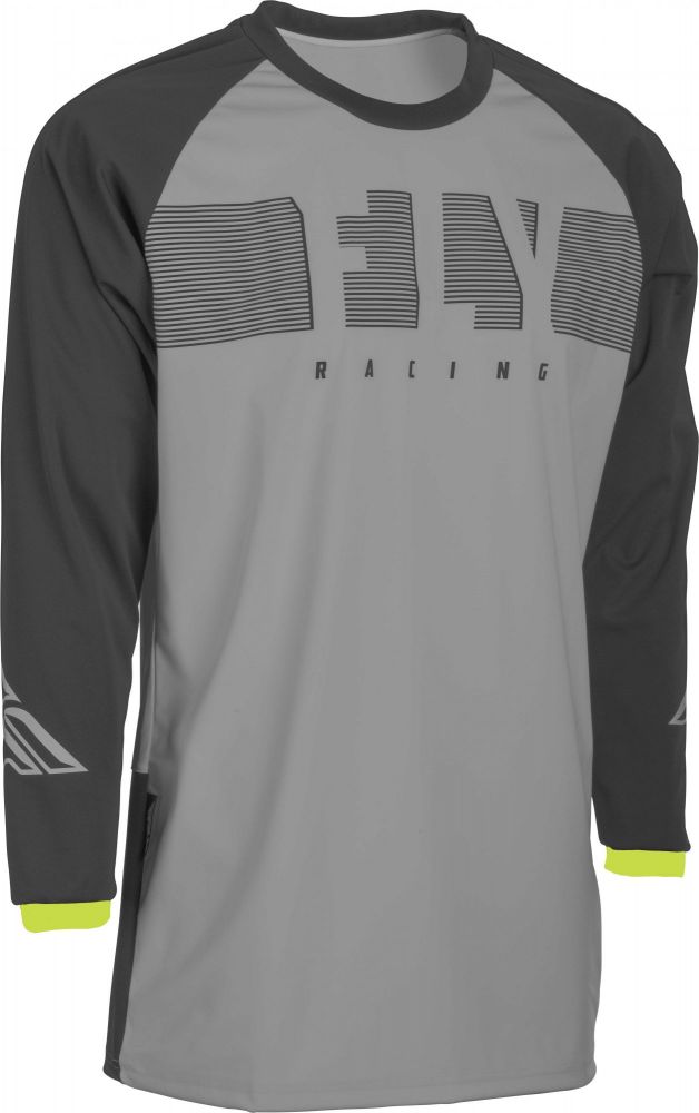 MAILLOT FLY WINDPROOF 2021 GRIS/JAUNE FLUO S