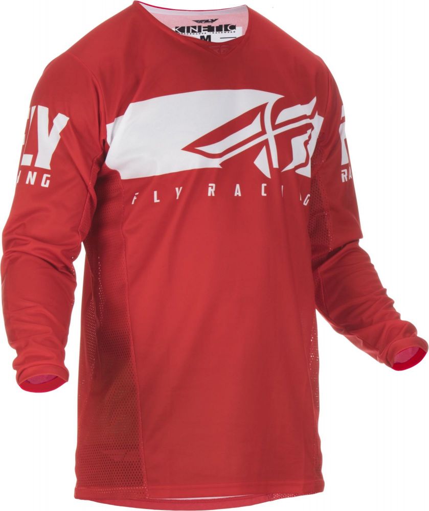MAILLOT FLY KINETIC SHIELD 2019 ROUGE/BLANC 2XL - HP