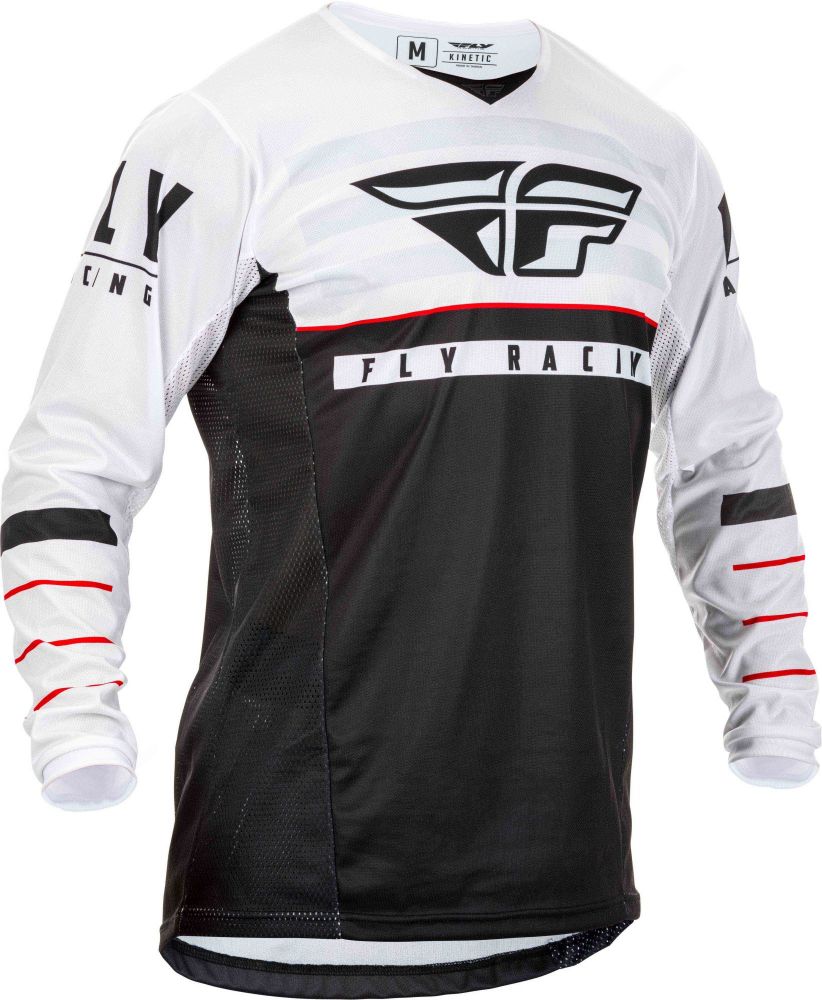 MAILLOT FLY KINETIC K120 2020 NOIR/BLANC/ROUGE L - HP
